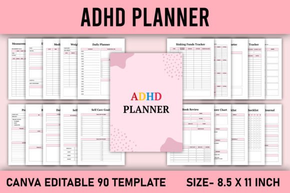 Download ADHD Planner Canva Template - Canva Collection