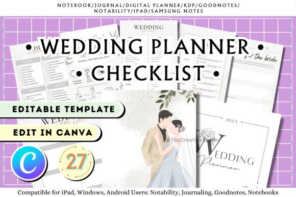 Download Wedding Planner Canva Templates - Wedding planner Collection