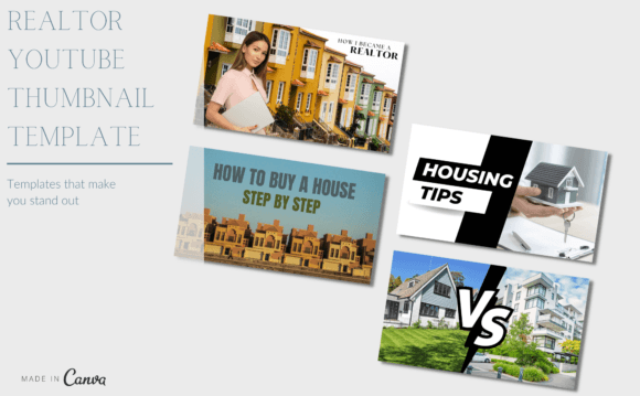 Download Realtor YouTube Thumbnail Template Canva - Canva Collection