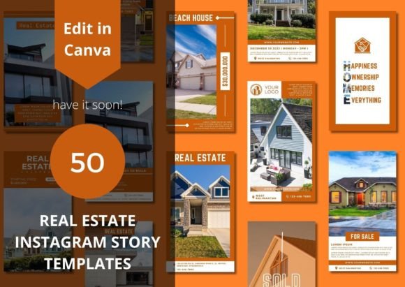 Download Real Estate Story Canva Templates - Canva Collection