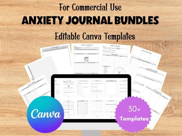 Download Anxiety Journal Editable Canva Templates - Canva Collection