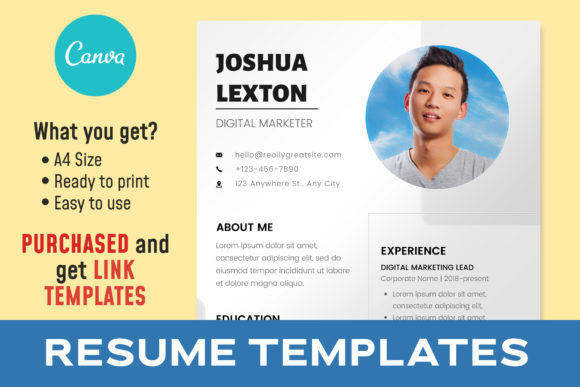 Download Simple Modern Resume Templates | CANVA - Canva Collection