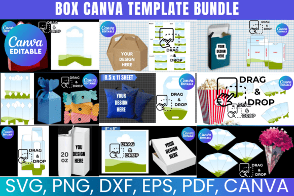 Download Box Canva Editable Template Bundle - Canva Collection
