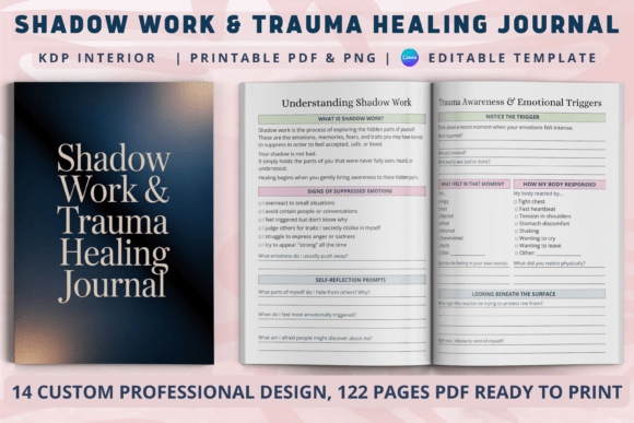 Download Shadow Work &amp; Trauma Healing Journal - Shadow work Collection
