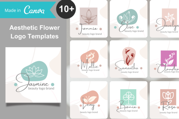 Download Aesthetic Flower Logo - Canva Templates - Canva Collection