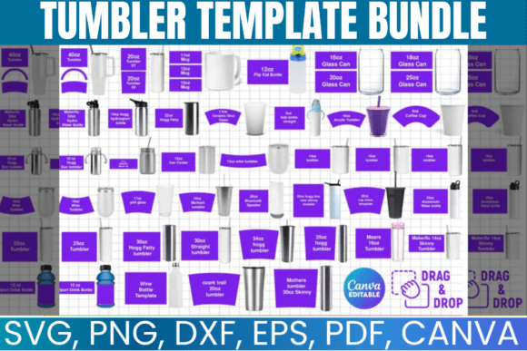 Download Tumbler Canva Editable Template Bundle - Canva Collection