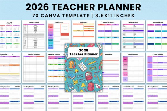 Download Premium 2026 Teacher Planner for Canva - Canva Collection