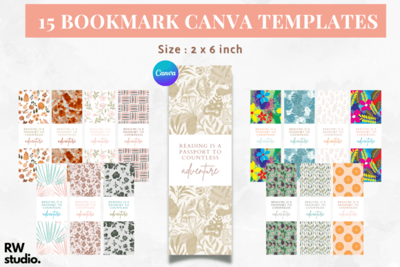 Download 15 Bookmark Canva Templates | Printable - Canva Collection