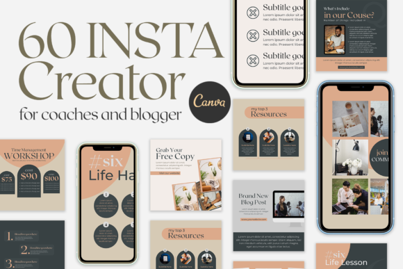 Download Instagram Creator for Coaches Canva - Canva Collection