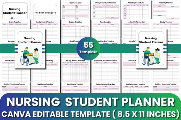 Download Nursing Student Planner Canva Templates - Canva Collection