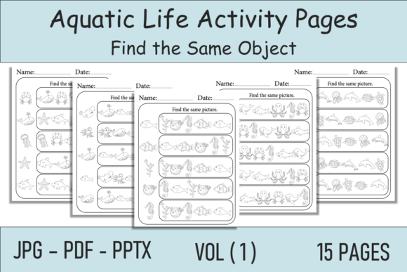 Download Ocean Animals Worksheets Search Puzzle - Premium Resources