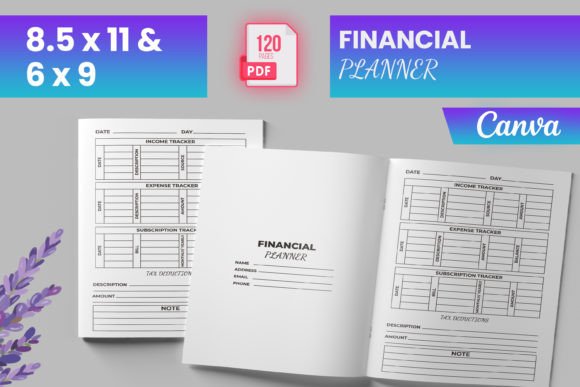 Download Financial Planner for Canva (KDP) - Canva Collection