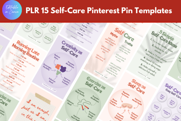 Download Self-Care Pinterest Pin Canva Templates - Canva Collection