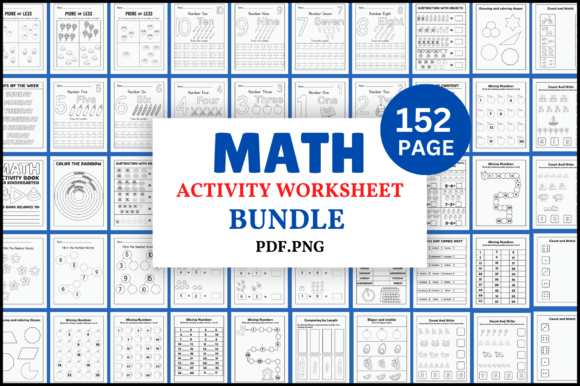 Download Kindergarten Math Activity Book Bundle - Premium Bundle