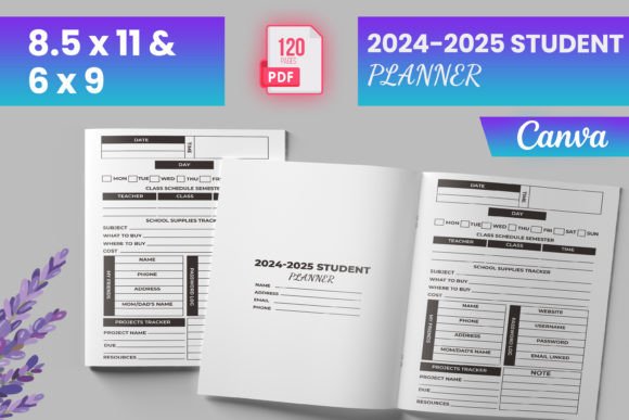 Download 2024-2025 Student Planner Canva (KDP) - Canva Collection